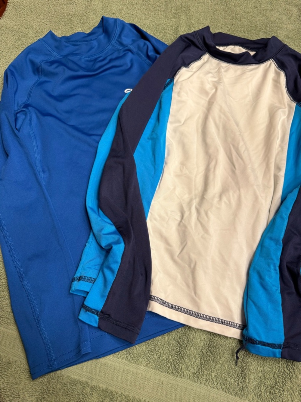 Pair of kids long sleeve rash guards